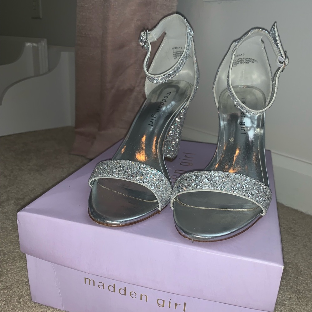 Sparkly Thick Heels